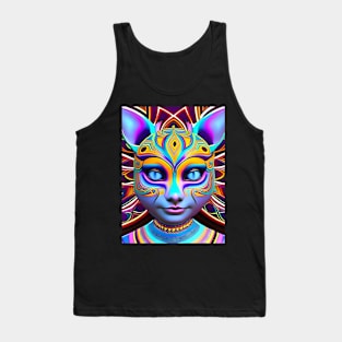 Catgirl DMTfied (10) - Trippy Psychedelic Art Tank Top